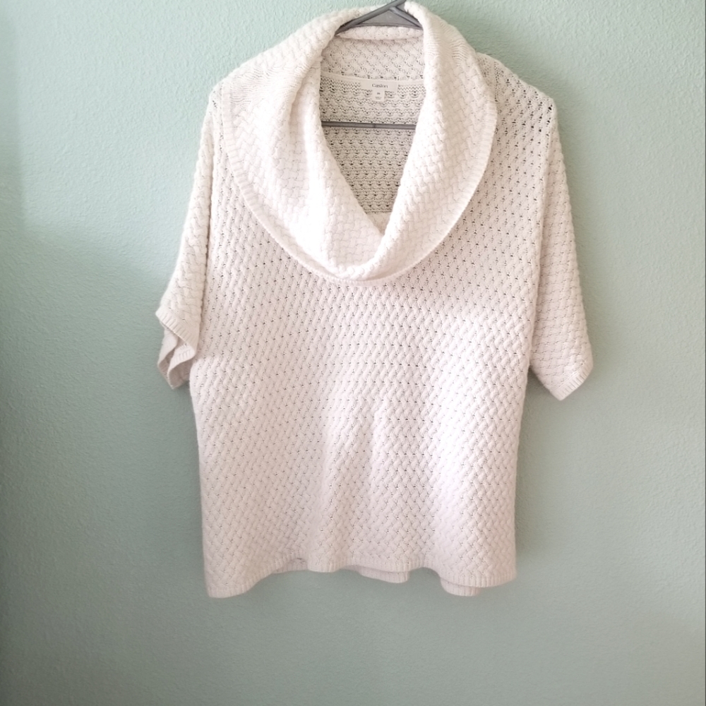 Caslon 100% cotton cowl neck sweater